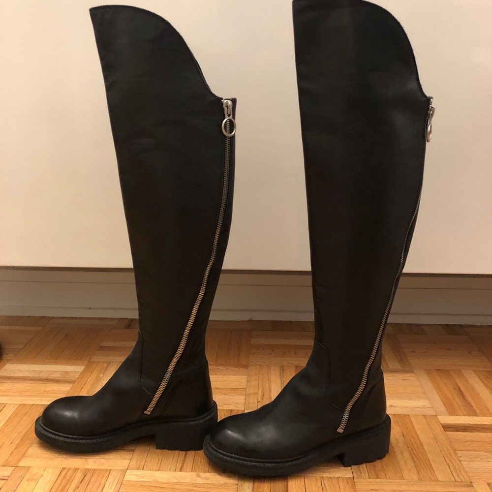 Ash over the knee boots